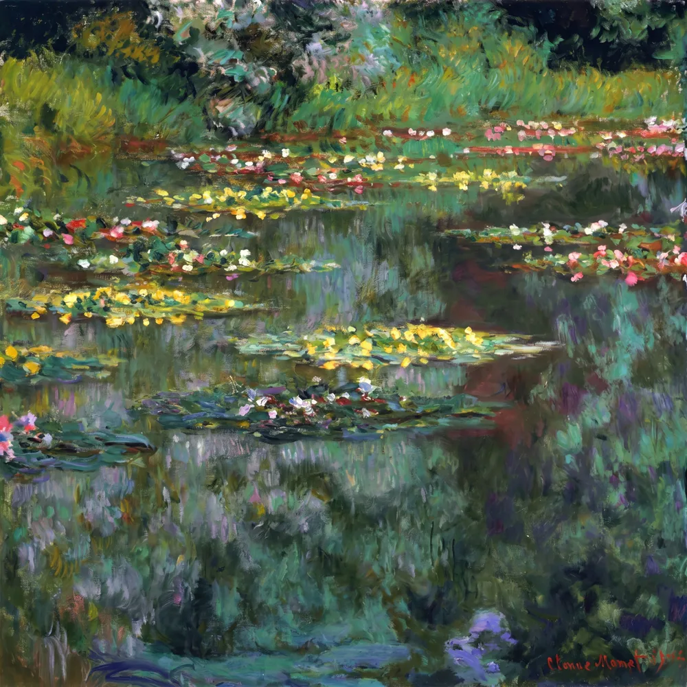 The Water Lily Pond after restoration: the full-resolution production file